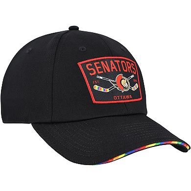Men's Fanatics Black Ottawa Senators HIFE Adjustable Hat