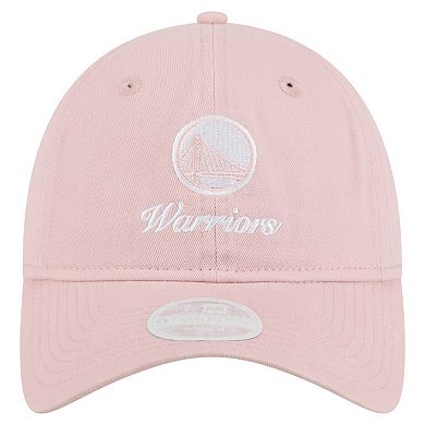 Women's New Era Pink Golden State Warriors Gameday Preppy 9TWENTY Adjustable Hat