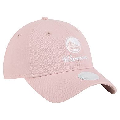 Women's New Era Pink Golden State Warriors Gameday Preppy 9TWENTY Adjustable Hat