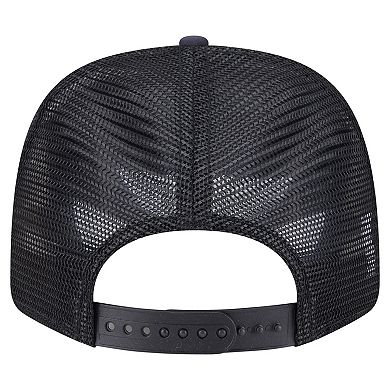 Men's New Era Black Boston Red Sox Adventure Drinks Pattern 9SEVENTY Stretch-Snap Hat