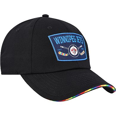 Men's Fanatics Black Winnipeg Jets HIFE Adjustable Hat