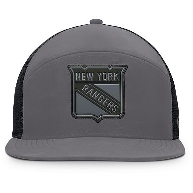 Men's Fanatics Charcoal New York Rangers Fairweather Adjustable Hat
