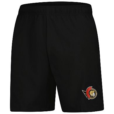 Men's Fanatics Black Ottawa Senators Tech Training Shorts