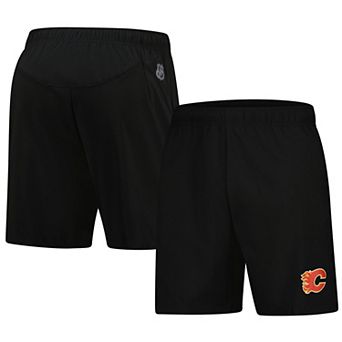 Men's Fanatics Black Calgary Flames Tech Training Shorts