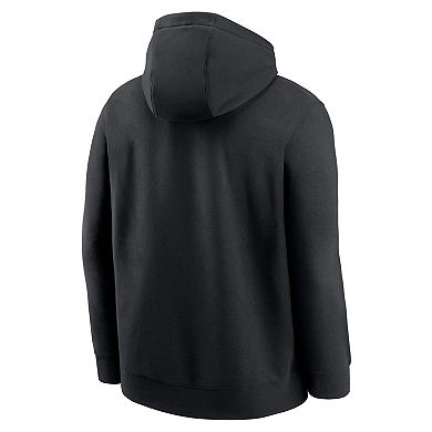 Men's Nike Black San Francisco Giants Cooperstown Collection Logo Club Pullover Hoodie