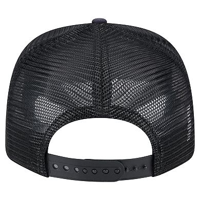 Men's New Era Black Baltimore Orioles Adventure Drinks Pattern 9SEVENTY Stretch-Snap Hat