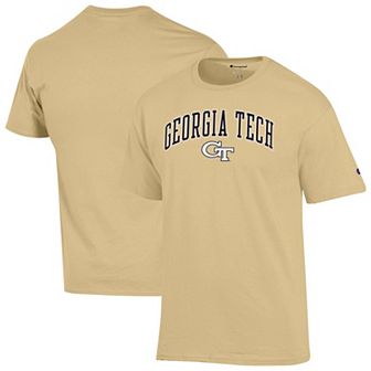 Men's Champion Gold Georgia Tech Yellow Jackets Arch Over Logo T-Shirt