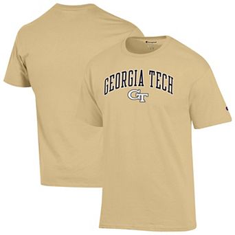 Men's Champion Gold Georgia Tech Yellow Jackets Arch Over Logo T-Shirt