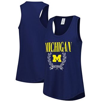 Women's ZooZatz Navy Michigan Wolverines Everyday Tank Top
