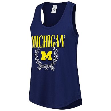 Women's ZooZatz Navy Michigan Wolverines Everyday Tank Top