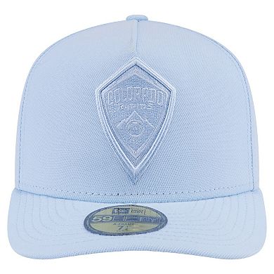 Men's New Era Light Blue Colorado Rapids Color Pack A-Frame 59FIFTY Fitted Hat