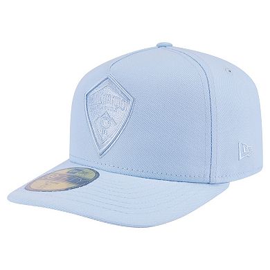 Men's New Era Light Blue Colorado Rapids Color Pack A-Frame 59FIFTY Fitted Hat