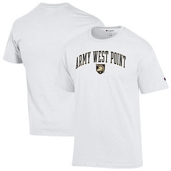 Men's Champion White Army Black Knights Arch Over Logo T-Shirt