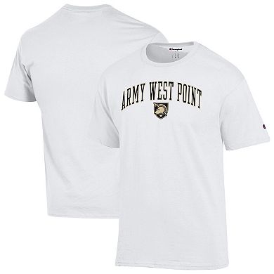 Men's Champion White Army Black Knights Arch Over Logo T-Shirt