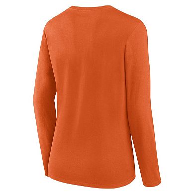 Women's Fanatics Orange San Francisco Giants Team Long Sleeve T-Shirt