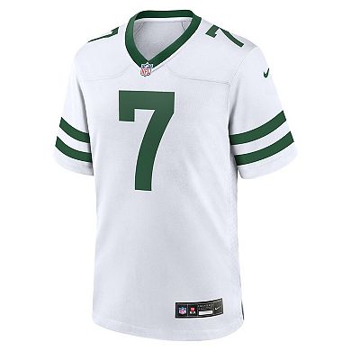 Men's Nike Justin Fields Legacy White New York Jets Game Jersey