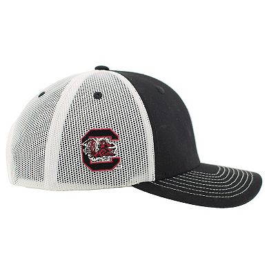 Unisex Zephyr Black/White South Carolina Gamecocks 2025 SEC Women's Basketball Conference Tournament Champions Locker Room Trucker Adjustable Hat