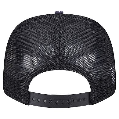 Men's New Era Black Detroit Tigers Adventure Drinks Pattern 9SEVENTY Stretch-Snap Hat