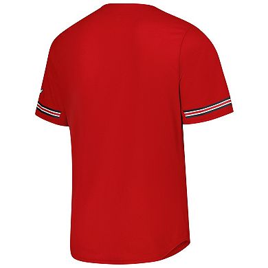 Men's adidas Red Louisville Cardinals Reversible Retro Full-Button Baseball Jersey