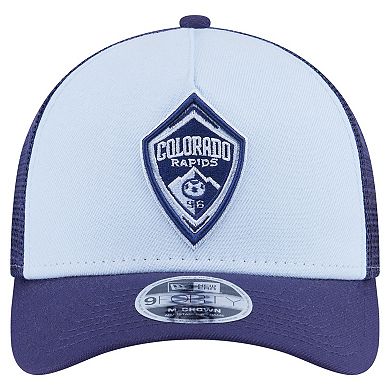 Men's New Era Light Blue Colorado Rapids Color Pack 9FORTY A-Frame Adjustable Trucker Hat