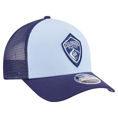Men's New Era Light Blue Colorado Rapids Color Pack 9FORTY A-Frame Adjustable Trucker Hat