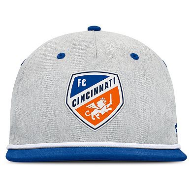 Men's Fanatics Heather Gray FC Cincinnati Chip Golfer Snapback Hat