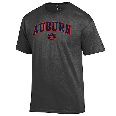 Men's Champion Charcoal Auburn Tigers Arched Logo T-Shirt