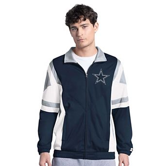 Men's G-III Sports by Carl Banks Navy Dallas Cowboys Contender Full-Zip Track Jacket