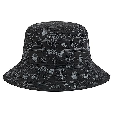 Men's New Era Black Miami Marlins 2025 Spring Training All Over Print Bucket Hat