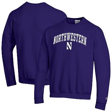 Men's Champion Purple Northwestern Wildcats Arch Over Logo Pullover Sweatshirt
