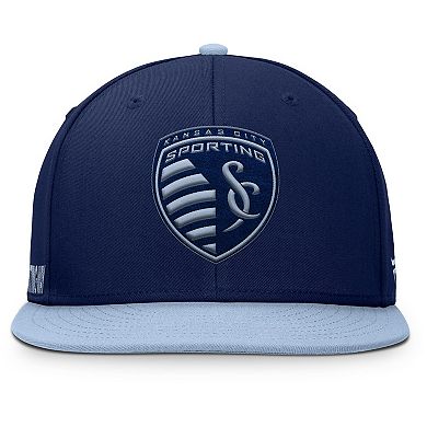 Men's Fanatics Navy Sporting Kansas City Sitter Snapback Hat