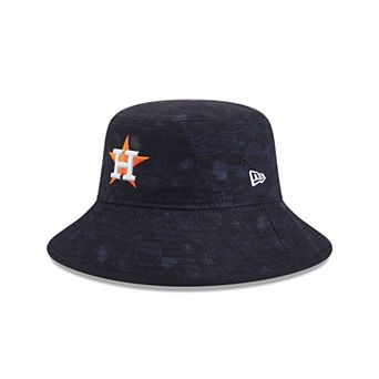 Youth New Era Navy Houston Astros 2025 Spring Training All Over Print Bucket Hat