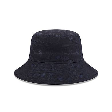 Youth New Era Navy Houston Astros 2025 Spring Training All Over Print Bucket Hat