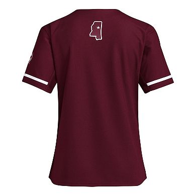 Women's adidas Maroon Mississippi State Bulldogs Replica Softball Jersey