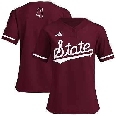 Women's adidas Maroon Mississippi State Bulldogs Replica Softball Jersey