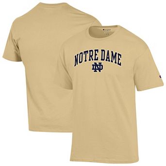 Men's Champion Gold Notre Dame Fighting Irish Arch Over Logo T-Shirt