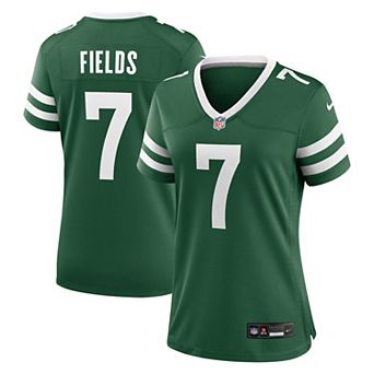 Women's Nike Justin Fields Legacy Green New York Jets Game Jersey