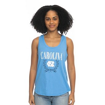 Women's ZooZatz Carolina Blue North Carolina Tar Heels Everyday Tri-Blend Tank Top