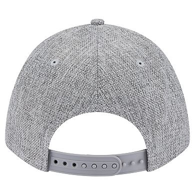 Men's New Era Gray Houston Astros Cotton Weave M-Crown A-Frame 9FORTY Adjustable Hat