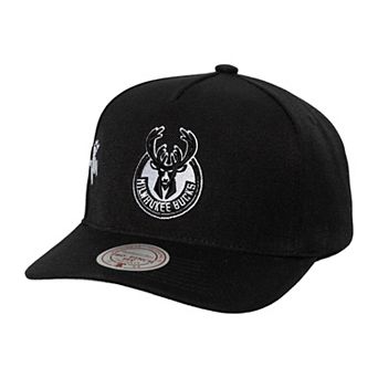 Men's Mitchell & Ness Black Milwaukee Bucks Born To Win Pro Crown Adjustable Hat