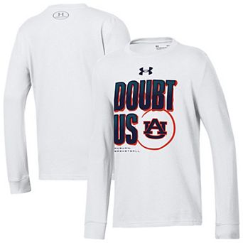 Youth Under Armour White Auburn Tigers March Madness Unity Long Sleeve T-Shirt