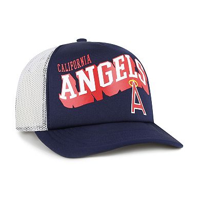 Men's '47 Navy Los Angeles Angels Meander Foam Trucker Snapback Hat