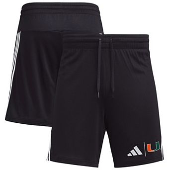 Men's adidas Black Miami Hurricanes AEROREADY 7" Shorts