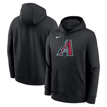 Men's Nike Black Arizona Diamondbacks Logo Club Fleece Pullover Hoodie