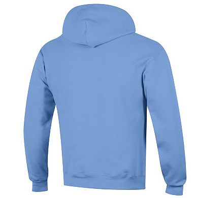 Men's Champion Light Blue Ole Miss Rebels Arched Logo Fleece Pullover Hoodie