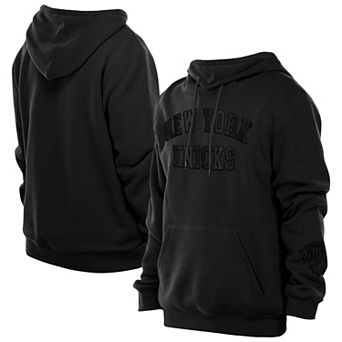 Men's New Era Black New York Knicks Logo Select Premium Pullover Hoodie
