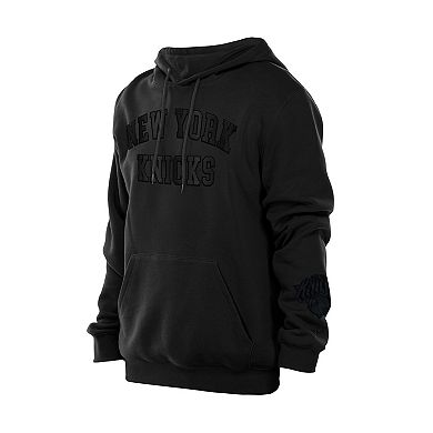 Men's New Era Black New York Knicks Logo Select Premium Pullover Hoodie