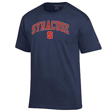 Men's Champion Navy Syracuse Orange Arch Over Logo T-Shirt