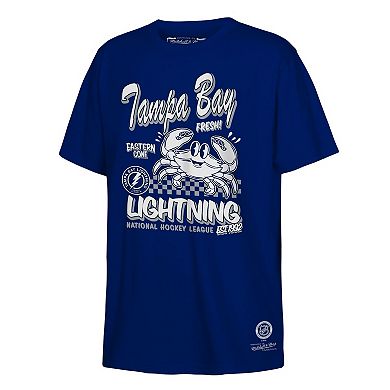 Youth Mitchell & Ness Blue Tampa Bay Lightning Concession Stand T-Shirt