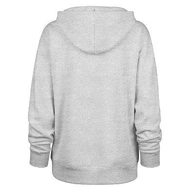 Women's '47 Gray Philadelphia Eagles Distressed Standout Naomi Pullover Hoodie